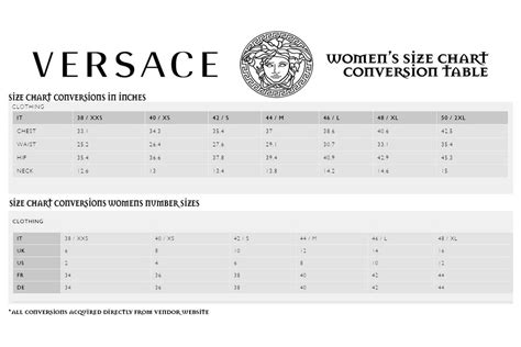 versace size 48|versace size chart for women.